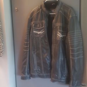 BKE Faux Leather Lined Coat